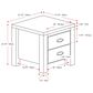 CorLiving Boston Nightstand in White, , large