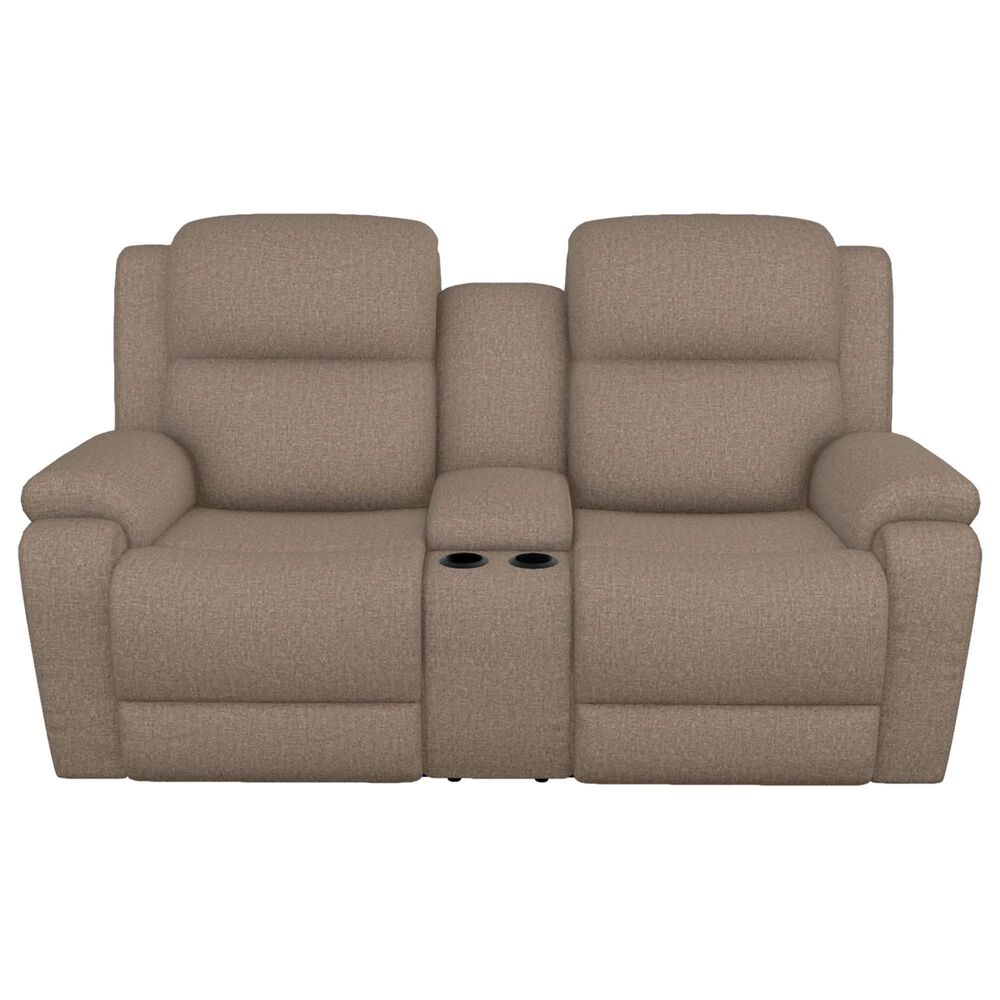 La-Z-Boy Dorian Manual Reclining Console Loveseat in Mushroom, , large