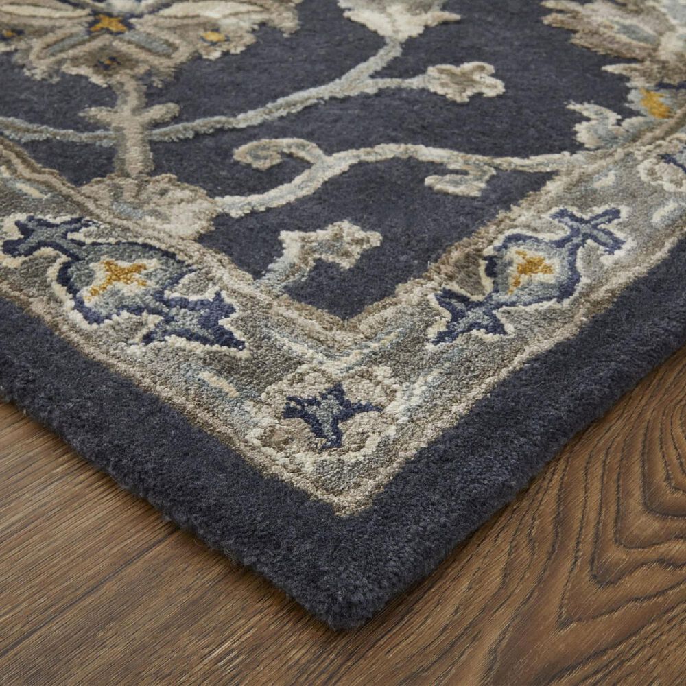 Feizy Prescott 5&#39; x 8&#39; Navy and Gray Area Rug, , large
