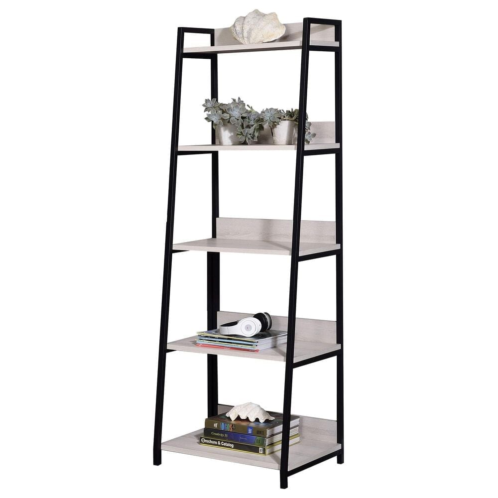 Gunnison Co. Wendral Bookshelf in White/Black, , large