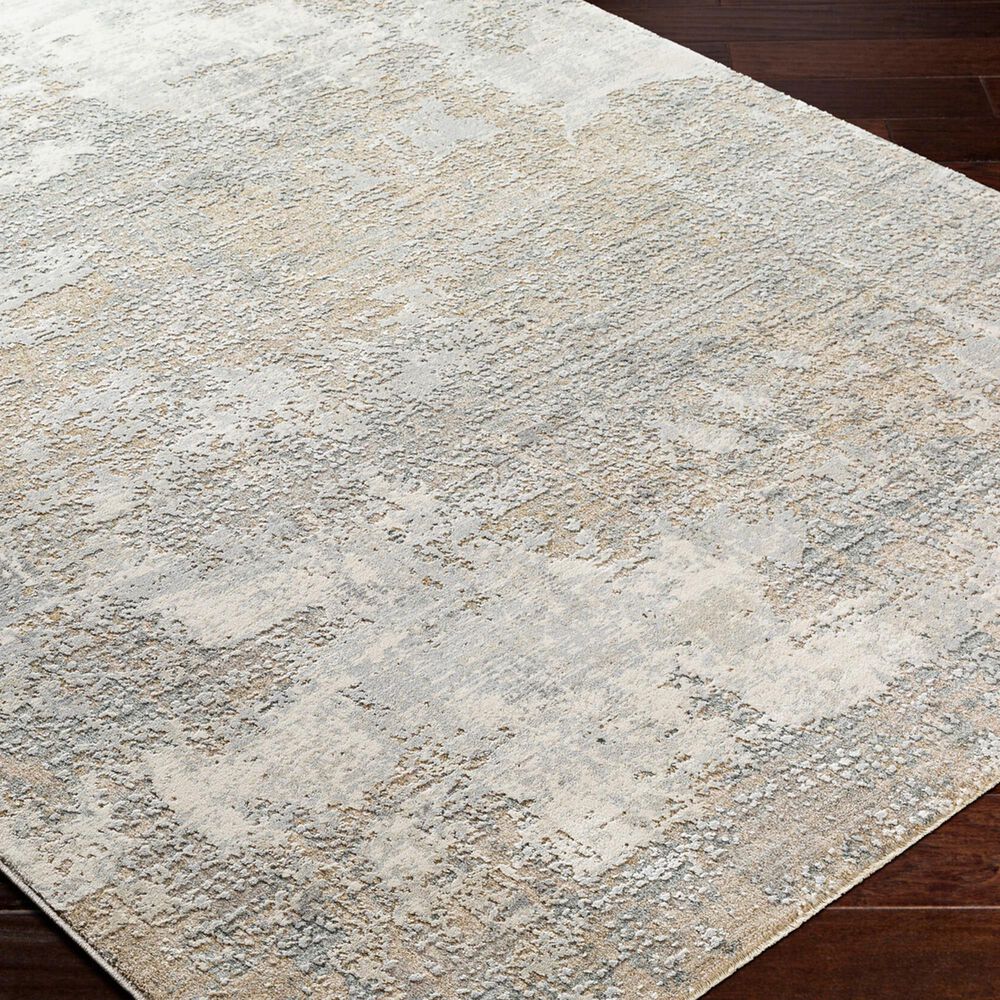Surya Brunswick 6'7" x 9'6" Cream, Tan, Taupe, Blue, Gray and Seafoam Area Rug, , large