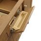 James Martin Laurent 60" Double Bathroom Vanity in Honey Oak with 3 cm Ethereal Noctis Silestone Top and Rectangular Sinks, , large