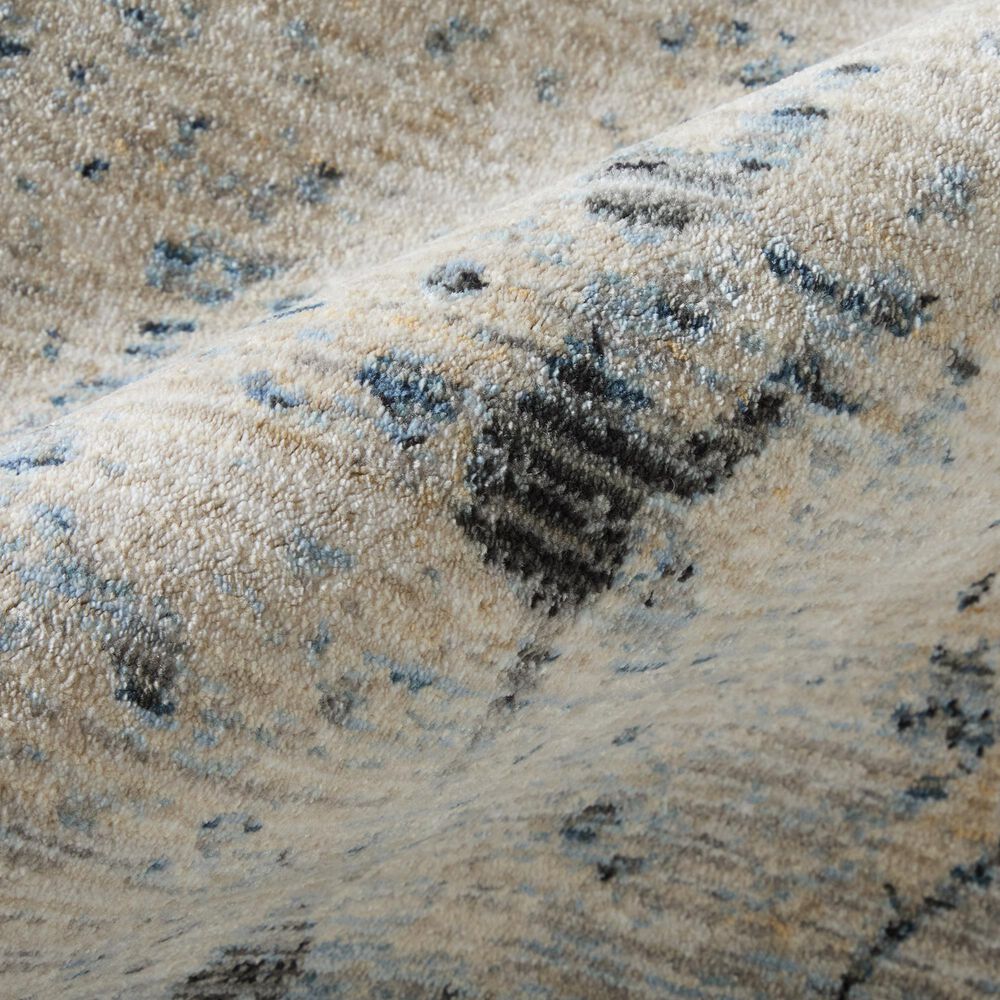 Feizy Sonora Blue and Beige 7'10" x 10'3" Area Rug, , large