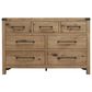 Millenium Ridgester California King Panel Bed with Dresser, Chest and Two Nightstands in Light Brown with USB Ports, , large