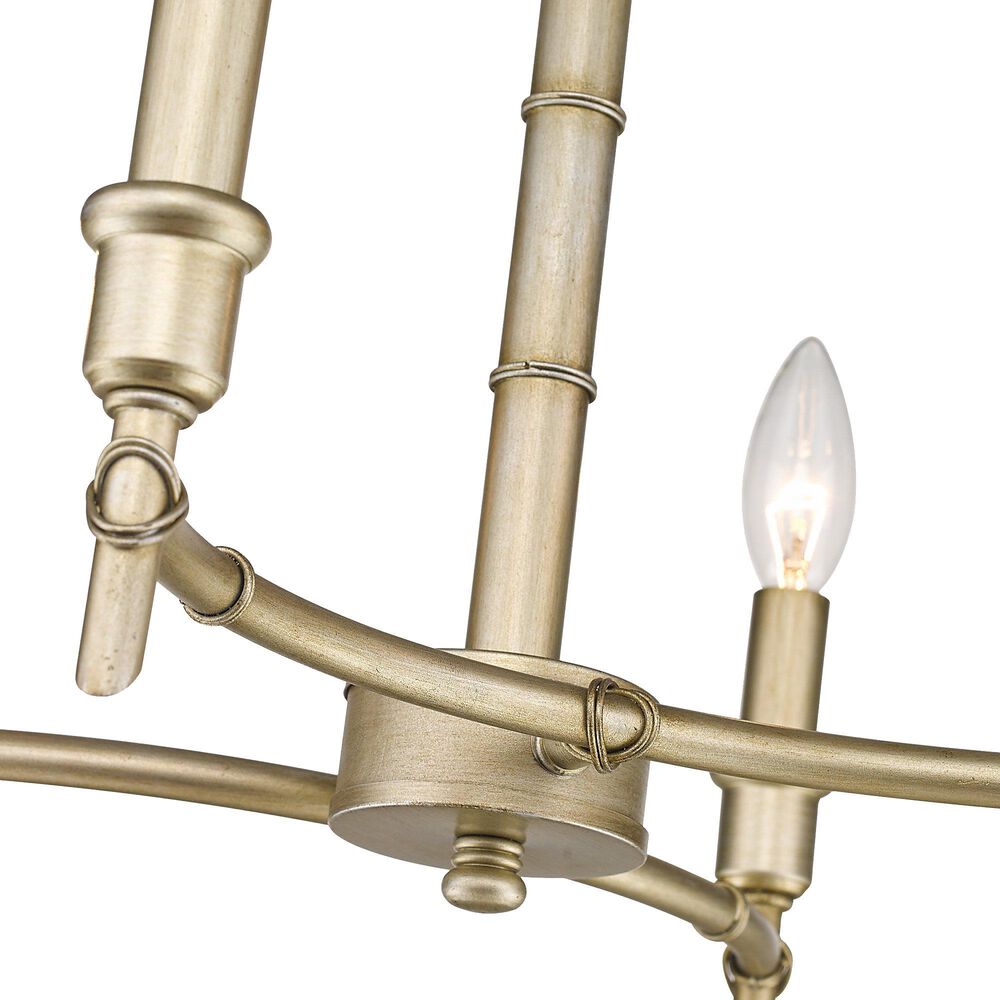 Golden Lighting Cambay 4-Light Semi-Flush in White Gold, , large
