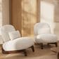 Morden Fort Cloud Boucle Armless Chair in White (Set of 2), , large