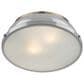Golden Lighting Duncan Flush Mount in Aged Brass and Glossy Gray, , large