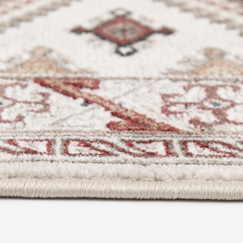 Central Oriental Heirloom Marina Cinnabar and Multicolor 5&#39;3&quot; x 7&#39;7&quot; Area Rug, , large