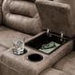 Ashley Stoneland Power Double Reclining Loveseat with Console in Fossil, , large