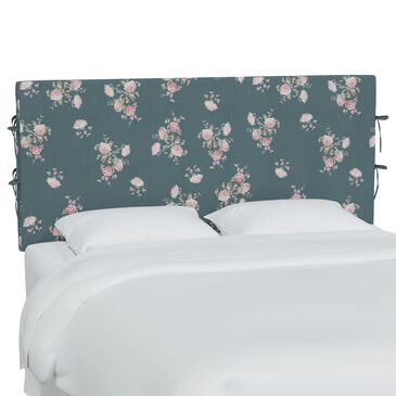 Rachel Ashwell Luella King Slipcover Headboard in Dancing Dahlia Emerald, , large