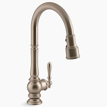 Kohler Artifacts Pull Down Kitchen Sink Faucet in Vibrant Brushed, , large