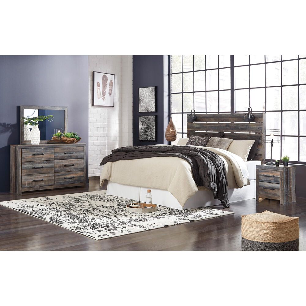 Ashley Drystan Youth 6 Drawer Dresser in Rustic Brown, , large