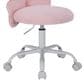 Impressions Vanity Kids" Alexia Swivel Vanity Chair with Pink Cushion in Silver, , large
