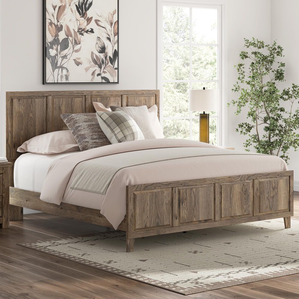 Ashley Rusticott King Panel Bed in Brown, , large