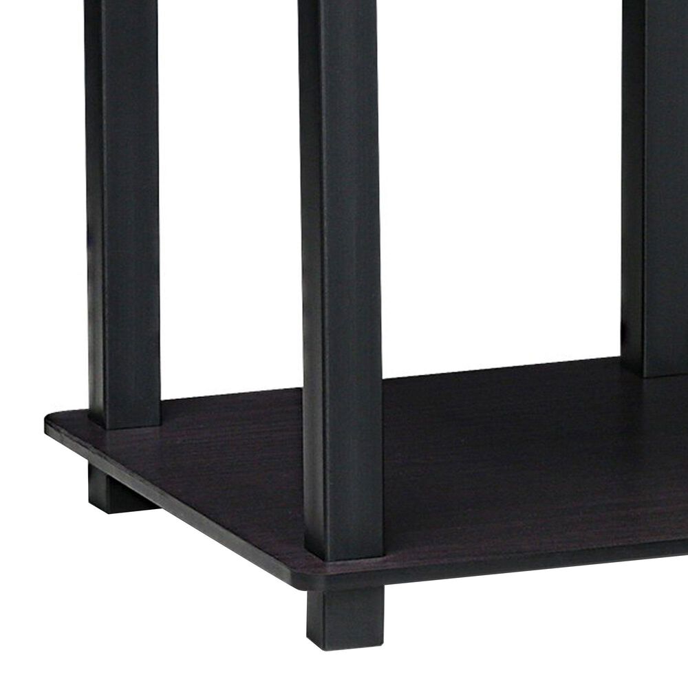 HOMLUX 2-Tier End Table in Dark Walnut (Set of 2), , large