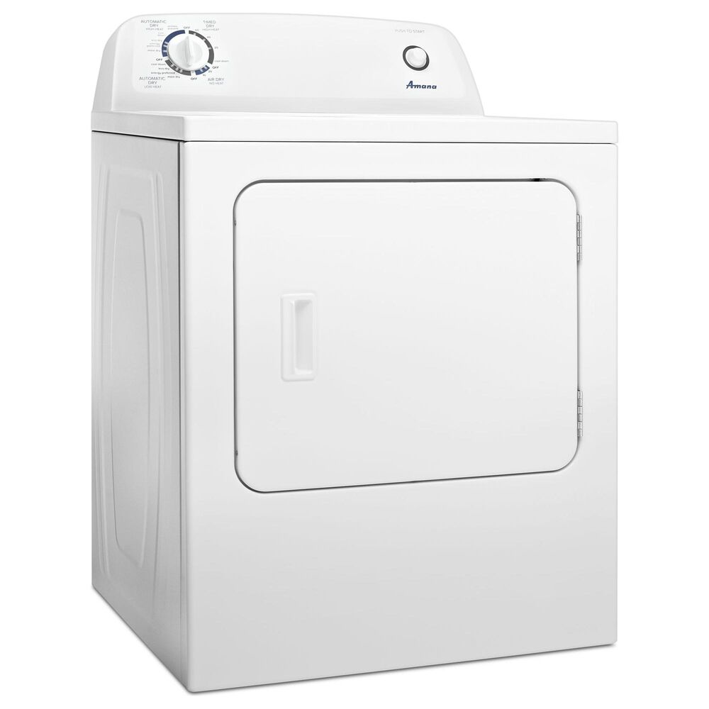 Amana 3.5 Cu. Ft. Top Load Washer and 6.5 Cu. Ft. Electric Dryer in White, , large