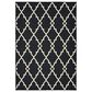 Oriental Weavers Marina 7763K 7"10" x 10"10" Black and Ivory Area Rug, , large