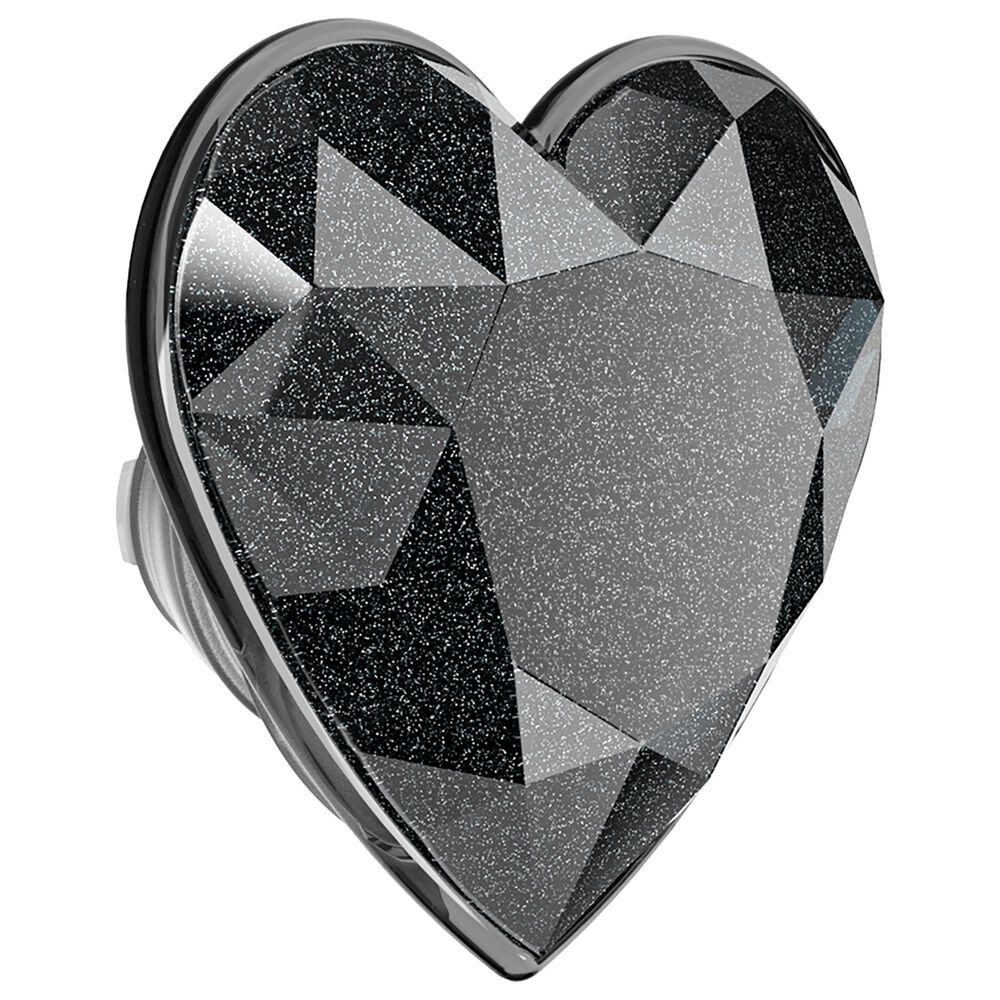 PopSockets MagSafe Circle PopGrip in Crystal Heart Black Glitter, , large