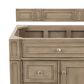James Martin Vanities Bristol 30" Single Bathroom Vanity in White Washed Walnut with 3 cm White Zeus Quartz Top and Rectangular Sink, , large