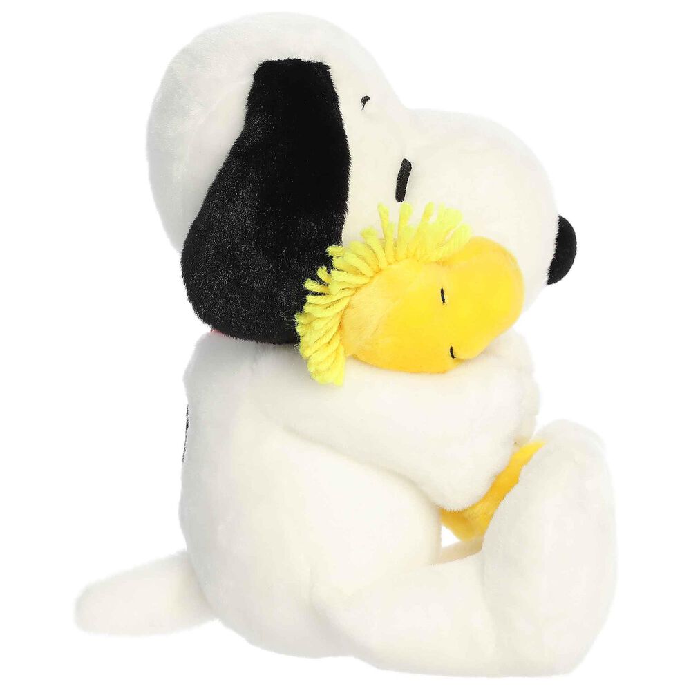 Aurora Peanuts 12&quot; Big Hugs Snoopy and Woodstock in White, , large