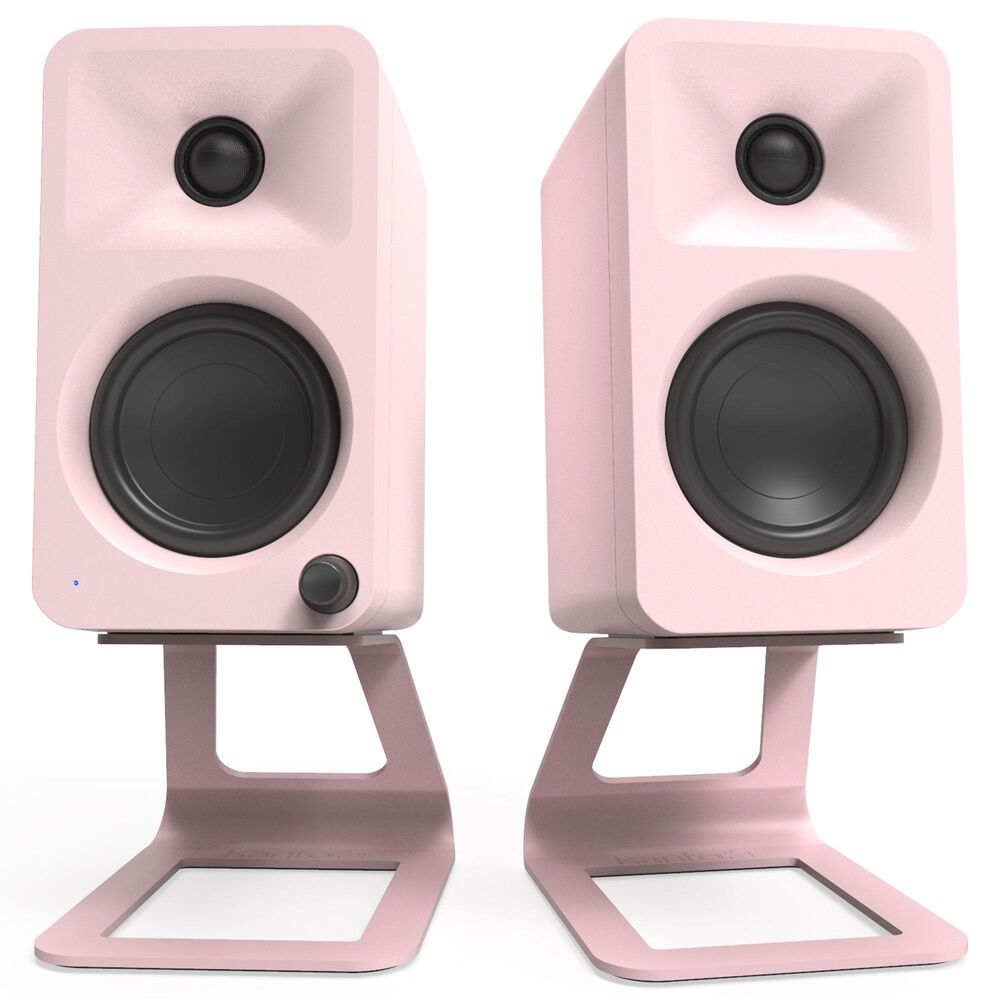 Kanto ORA Desktop Powered Reference Speakers USB-C Input in Pink (Pair), , large