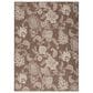 Nourison Garden Oasis Floral Mocha 6" x 9" Indoor/Outdoor Area Rug, , large