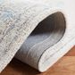 Safavieh Micro-Loop MLP516A 2"3" x 9" Ivory and Blue Runner, , large