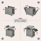 TYTUS Emberwood Grill Cart in Gunmetal Gray, , large