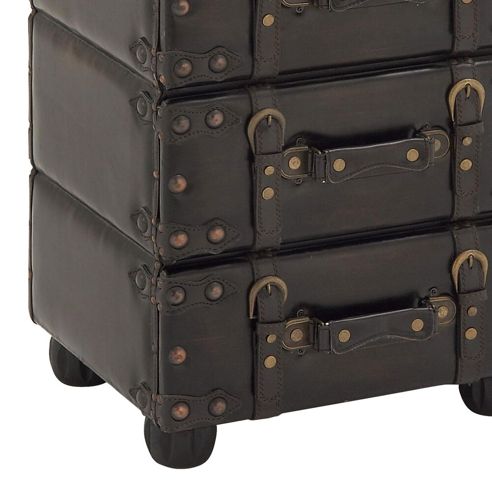 Uma Enterprises 4-Drawer Chest in Black, , large