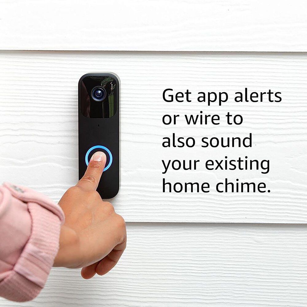 Blink Video Doorbell in Black, , large