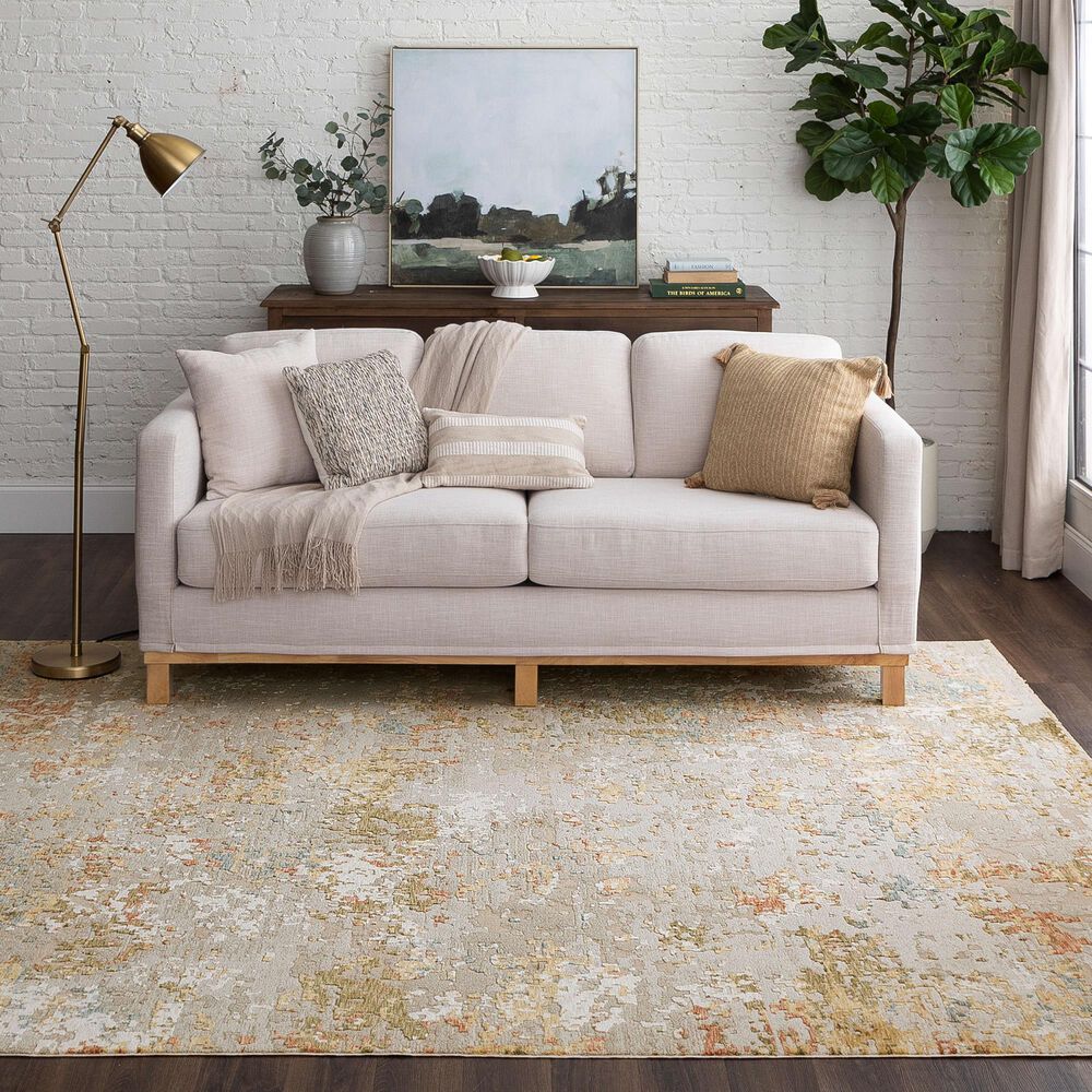 Karastan Memento Sentimental 5&#39; x 7&#39;6&quot; Beige Area Rug, , large
