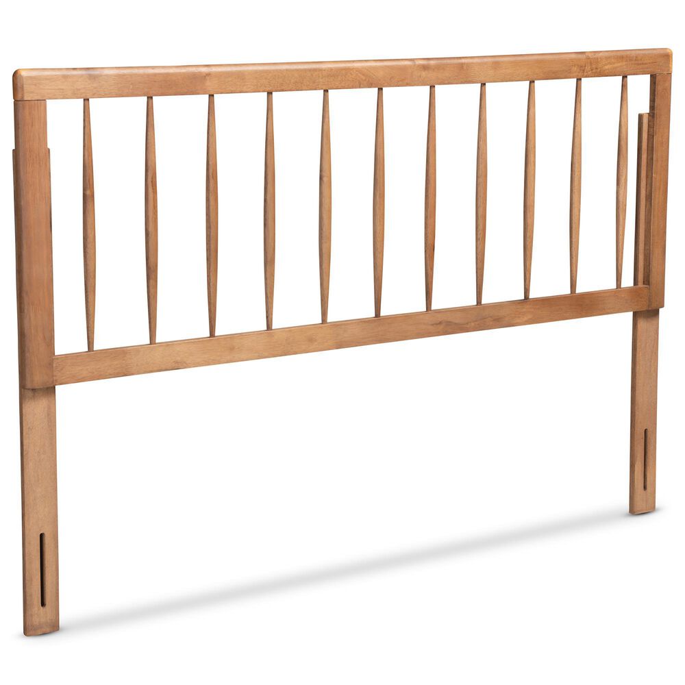 Baxton Studio Valin Full Headboard in Ash Walnut, , large