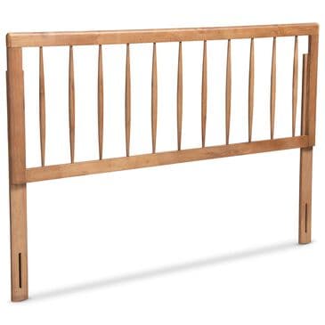 Baxton Studio Valin Full Headboard in Ash Walnut, , large