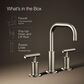 Kohler Purist Widespread Bathroom Sink Faucet with Lever Handles and High Gooseneck Spout in Vibrant Brushed Nickel, , large