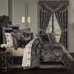 J. Queen New York Windham 4-Piece King Comforter Set in Black, , large