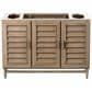 James Martin Vanities Portland 48" Single Bathroom Vanity in Whitewashed Walnut with 3 cm Victorian Silver Quartz Top and Rectangular Sink, , large
