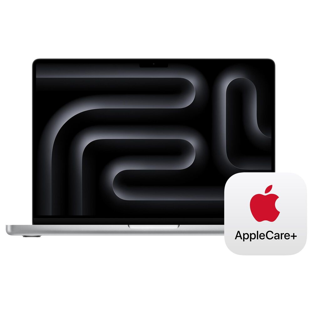 Apple MacBook Pro 14.2" Laptop - Apple M4 chip 10-core - 24GB RAM - 10-core GPU - 1TB SSD in Silver with 3-Year AppleCare+, , large