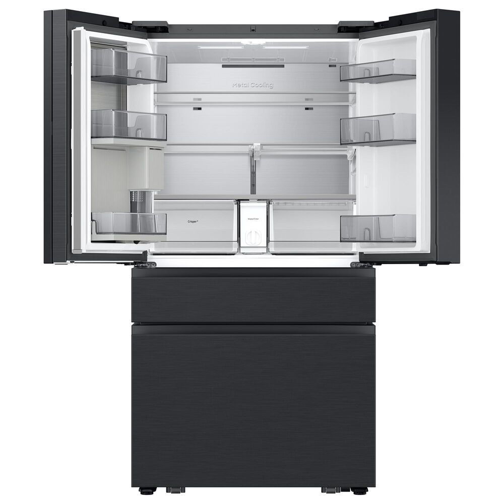 Samsung 28.6 Cu. Ft. Bespoke 4-Door French Door Refrigerator with AI Family Hub+ &amp; AI Vision Inside in Charcoal Glass and Black/Charcoal, , large
