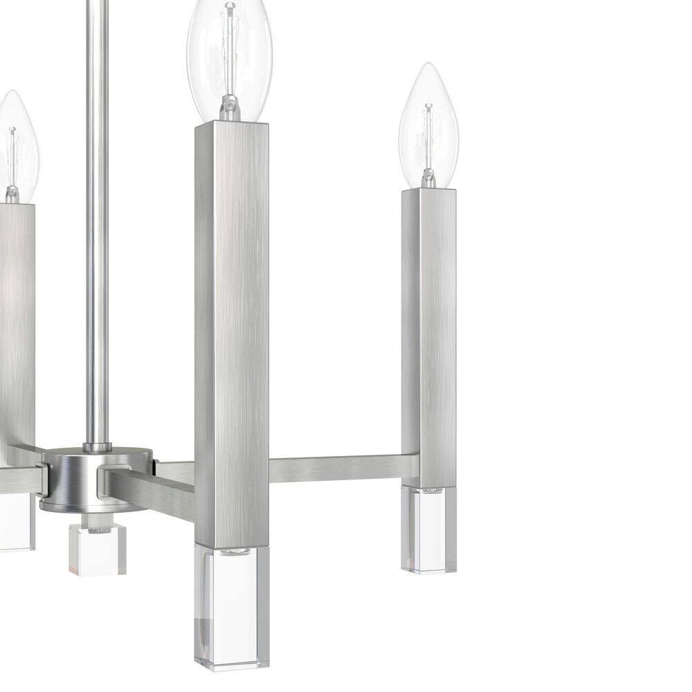Hunter Sunjai 4-Light Pendant in Brushed Nickel, , large