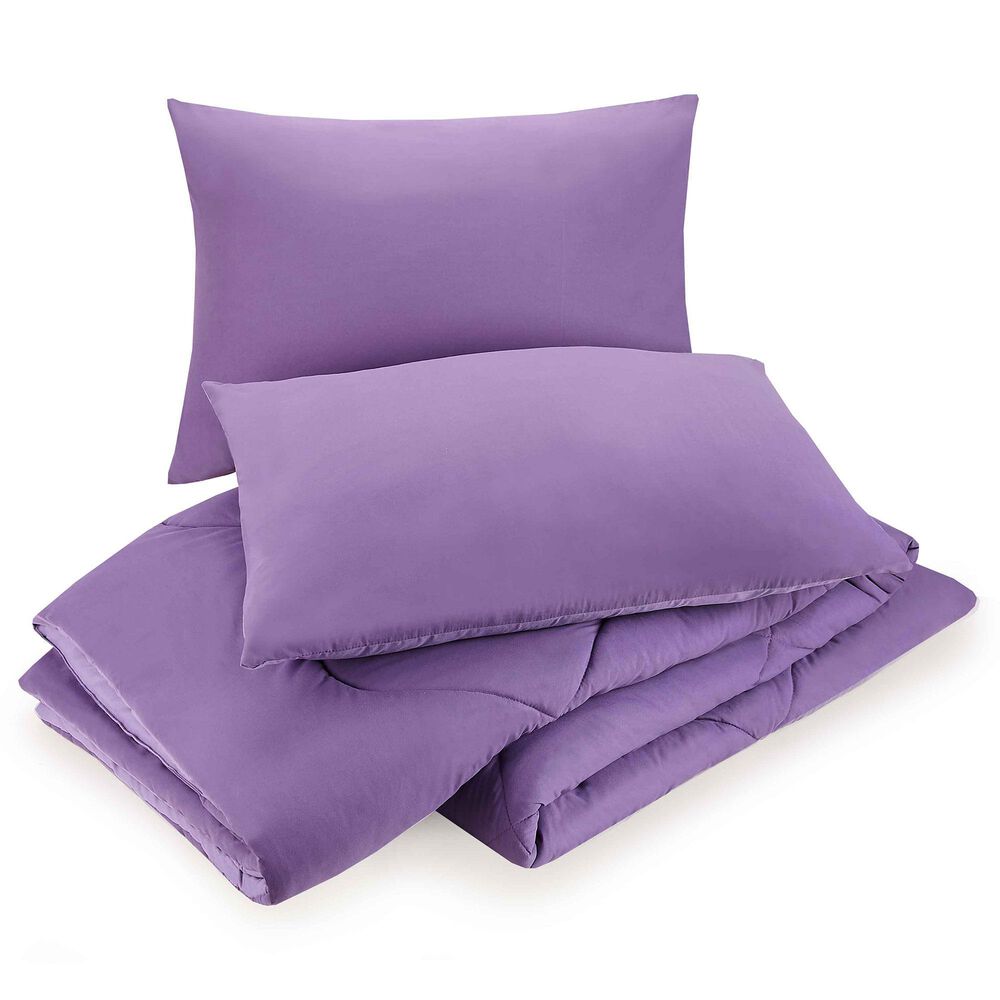 Peking Handicraft Iris 2-Piece Twin/Twin XL Comforter Set in Purple, , large