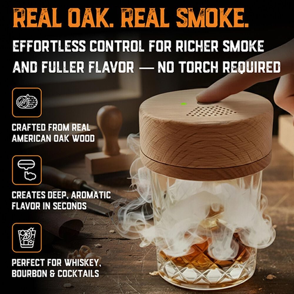 Aged &amp; Charred Electric Cocktail Smoker Kit in Multicolor, , large