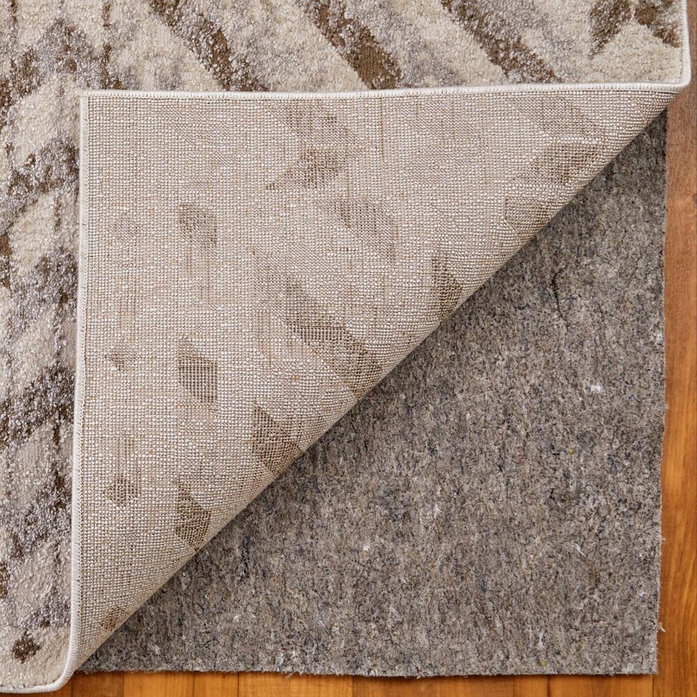Feizy Vancouver 4&#39; x 6&#39; Beige and Brown Area Rug, , large