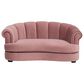 Jennifer Taylor Home Halle 35.5" Rolled-Arm Dog Bed with Channel-Tufted Back in Ash Rose Pink, , large