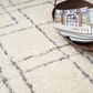 Nourison Dreamy Shag Geometric 7"10" x 9"10" Ivory Area Rug, , large