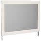 Ashley Stelsie 6 Drawer Dresser and Mirror in White, , large