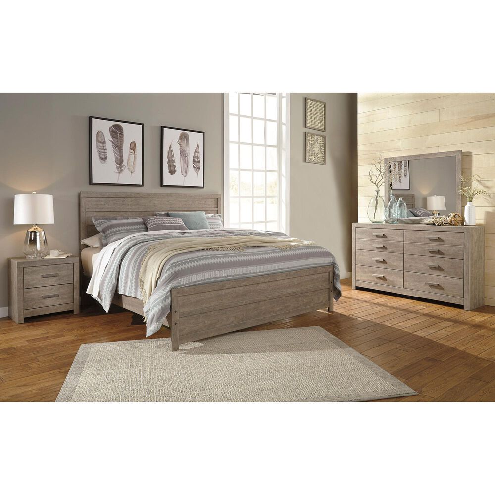 Ashley Culverbach King Bed in Driftwood Gray, , large