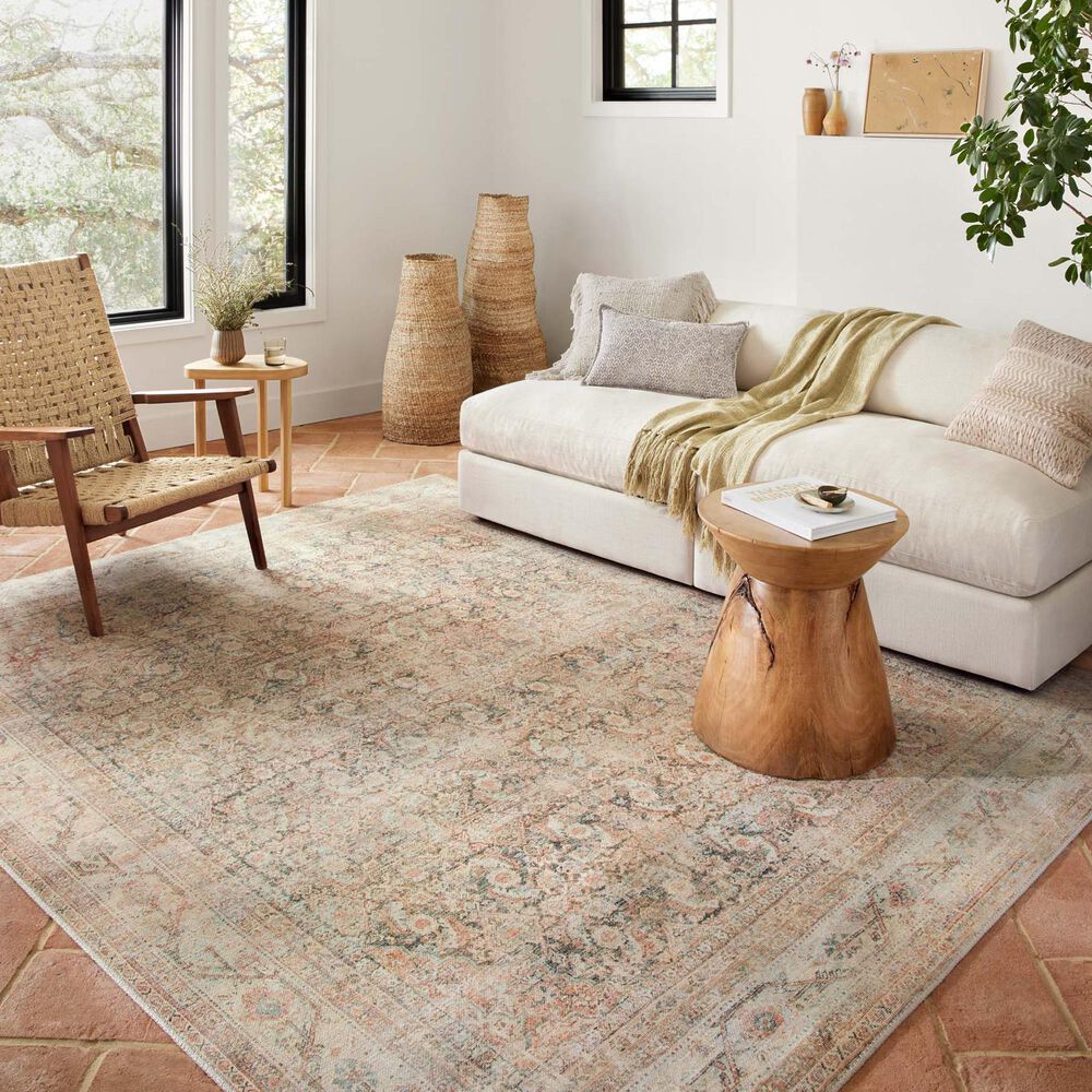 Loloi Adrian 5&#39; x 7&#39;6&quot; Natural and Apricot Area Rug, , large