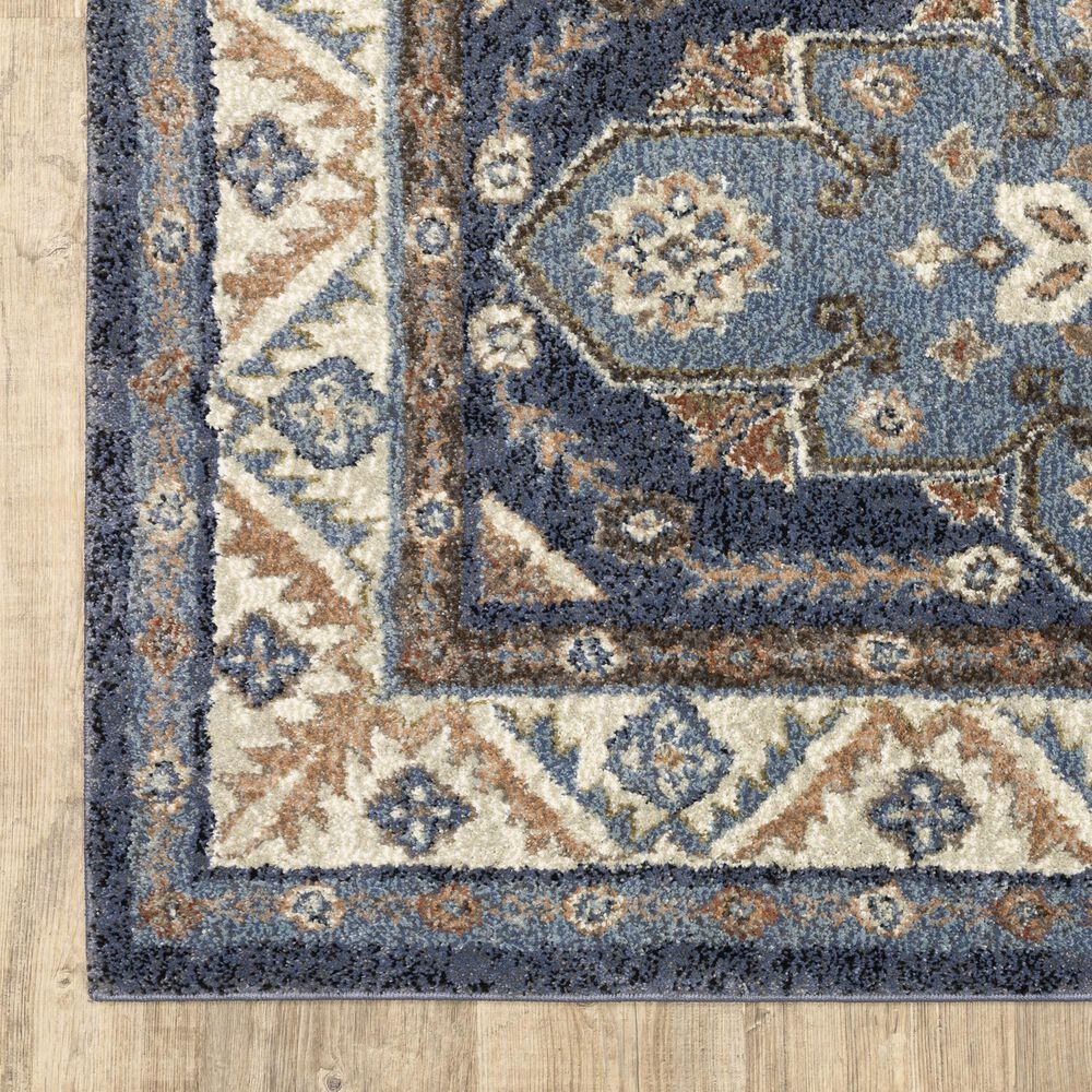 ROW by Oriental Weavers Gemma Oriental Blue and Rust 2'3" x 7' Runner, , large