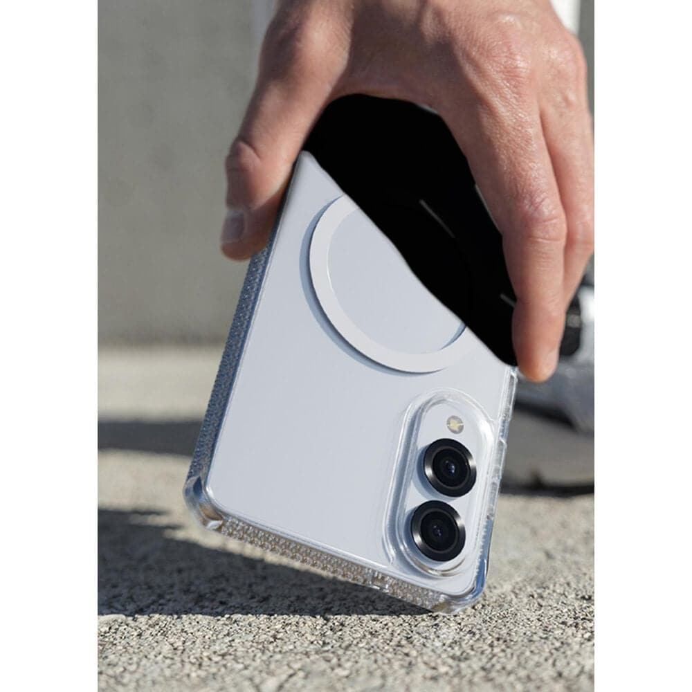 ITSkins Hybrid R Clear MagSafe Case for Samsung Galaxy S25 Edge in Clear, , large