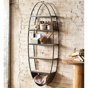 Kalalou Wall Shelf in Gray, , large